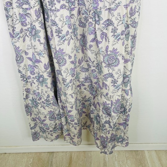 NEW Lane Bryant Smocked Floral Print Maxi Dress Boho Cottagecore Resort Size 22 - Picture 4 of 14
